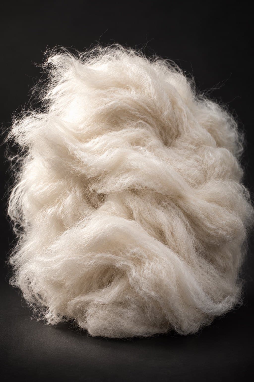 Long, silky cashmere fiber