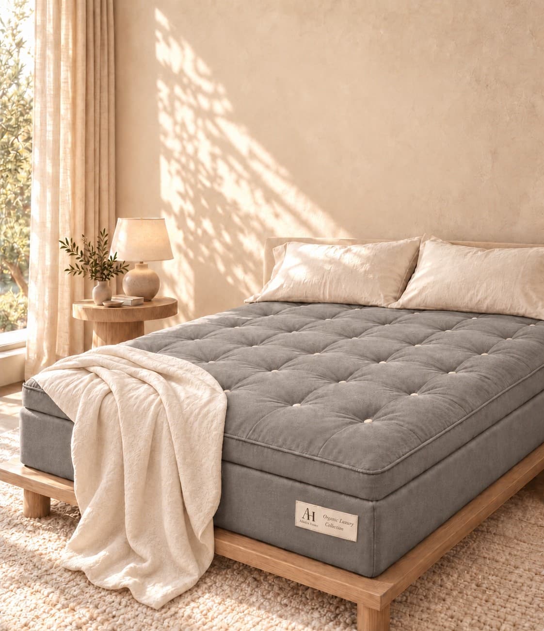 The Ashbury in Flint, shown in a sunlit bedroom.